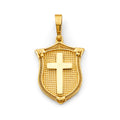14K Yellow Gold Cross Pendant - PT2735