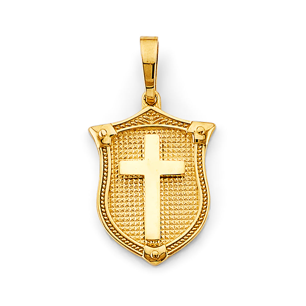 14K Yellow Gold Cross Pendant - PT2735