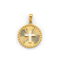 14K Yellow Gold Cross Pendant - PT2738