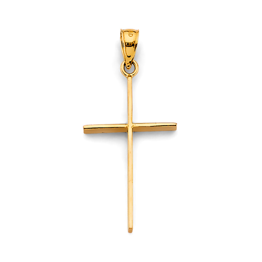 14K Yellow Gold Cross Pendant - PT2739