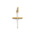 14K Yellow Gold Cross Pendant - PT2740