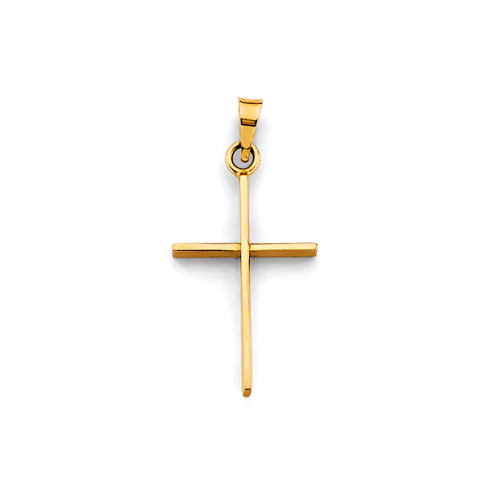 14K Yellow Gold Cross Pendant - PT2740