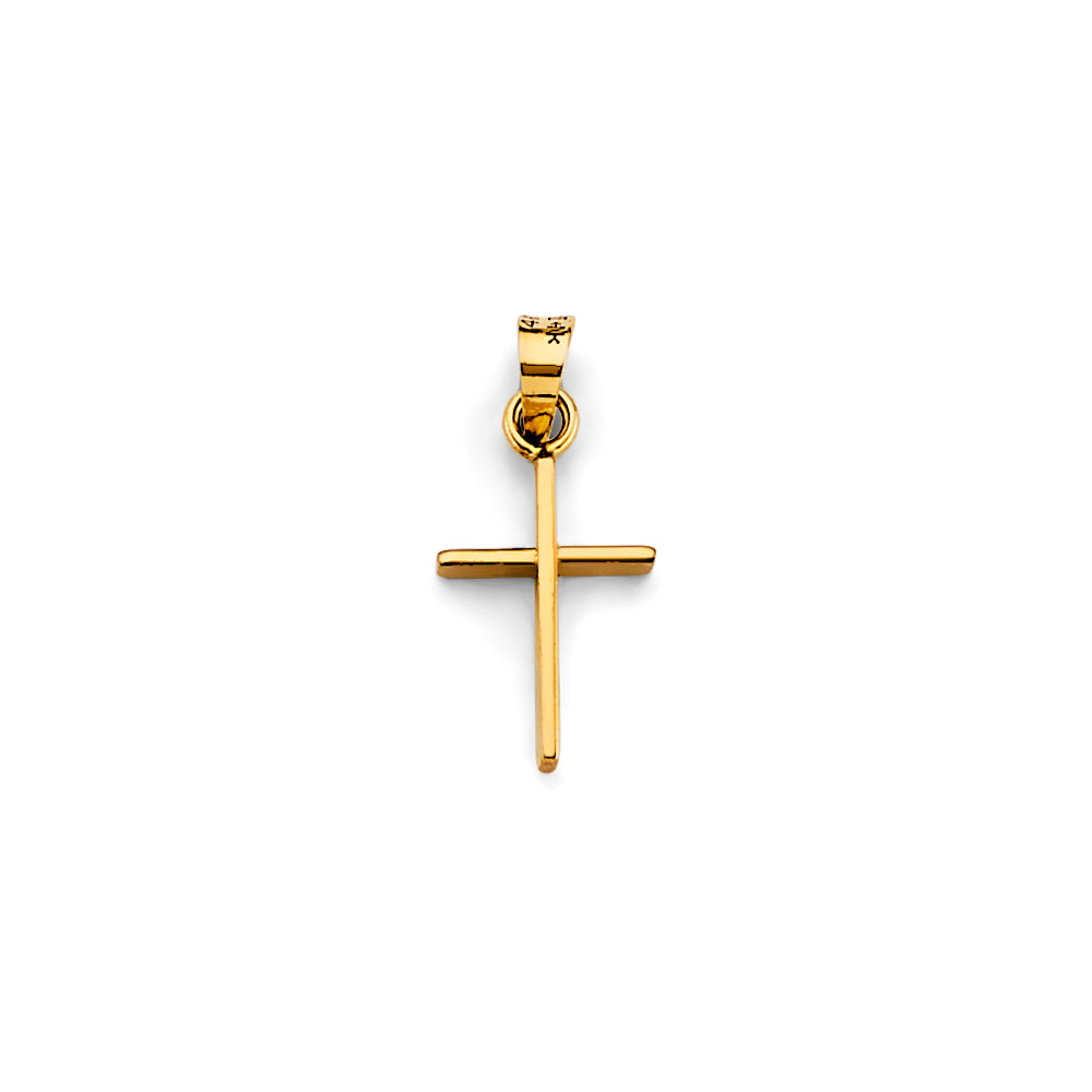 14K Yellow Gold Cross Pendant - PT2741
