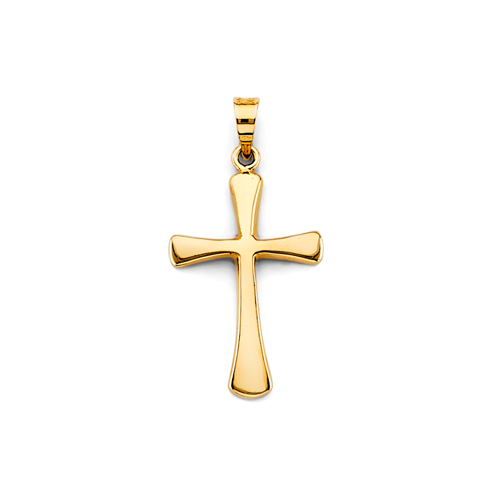 14K Yellow Gold Cross Pendant - PT2742