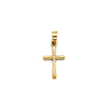14K Yellow Gold Cross Pendant - PT2743