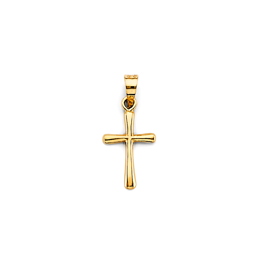 14K Yellow Gold Cross Pendant - PT2743