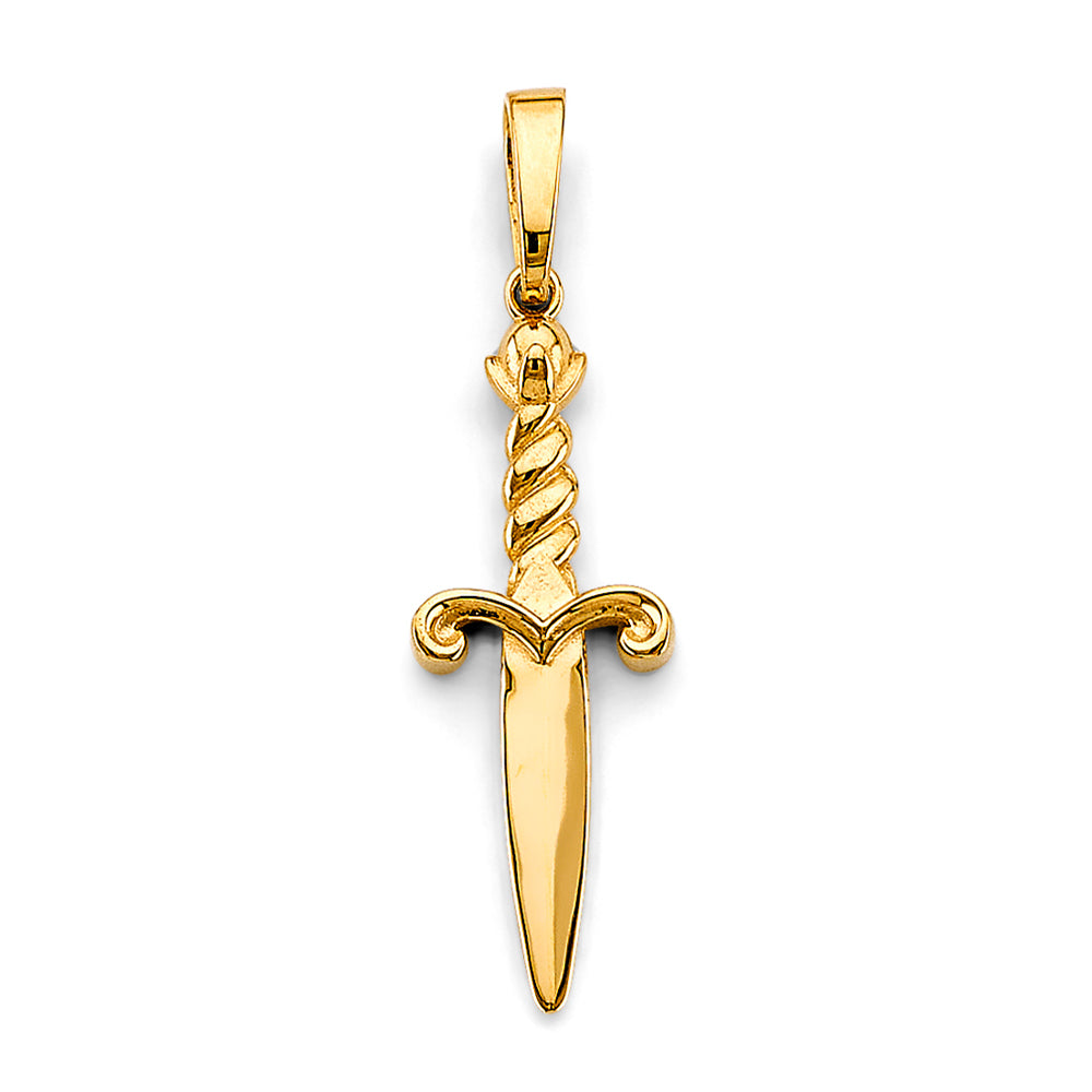 14K Yellow Gold Gun, Money & Animal Pendant - PT2745