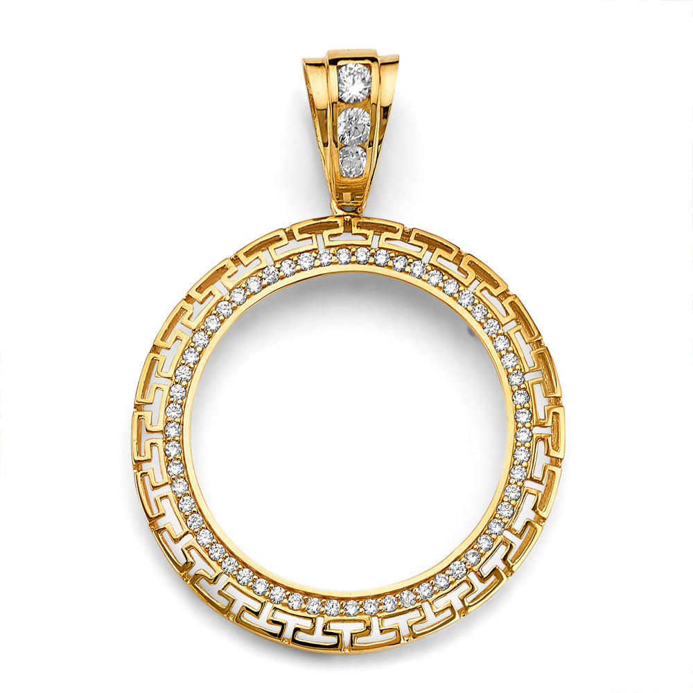 14K Yellow Gold Coin & Coin Frame - PT2753