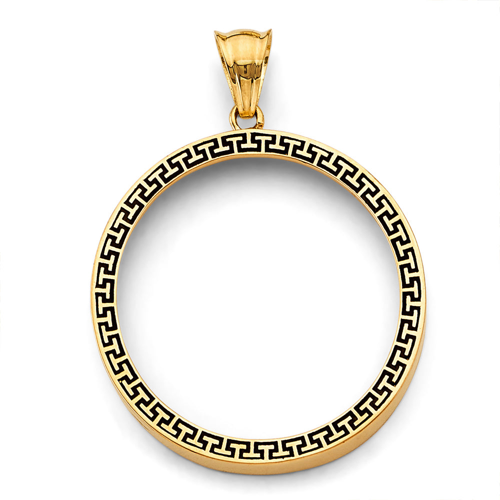 14K Yellow Gold Coin & Coin Frame - PT2754