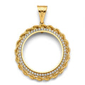 14K Yellow Gold Coin & Coin Frame - PT2755