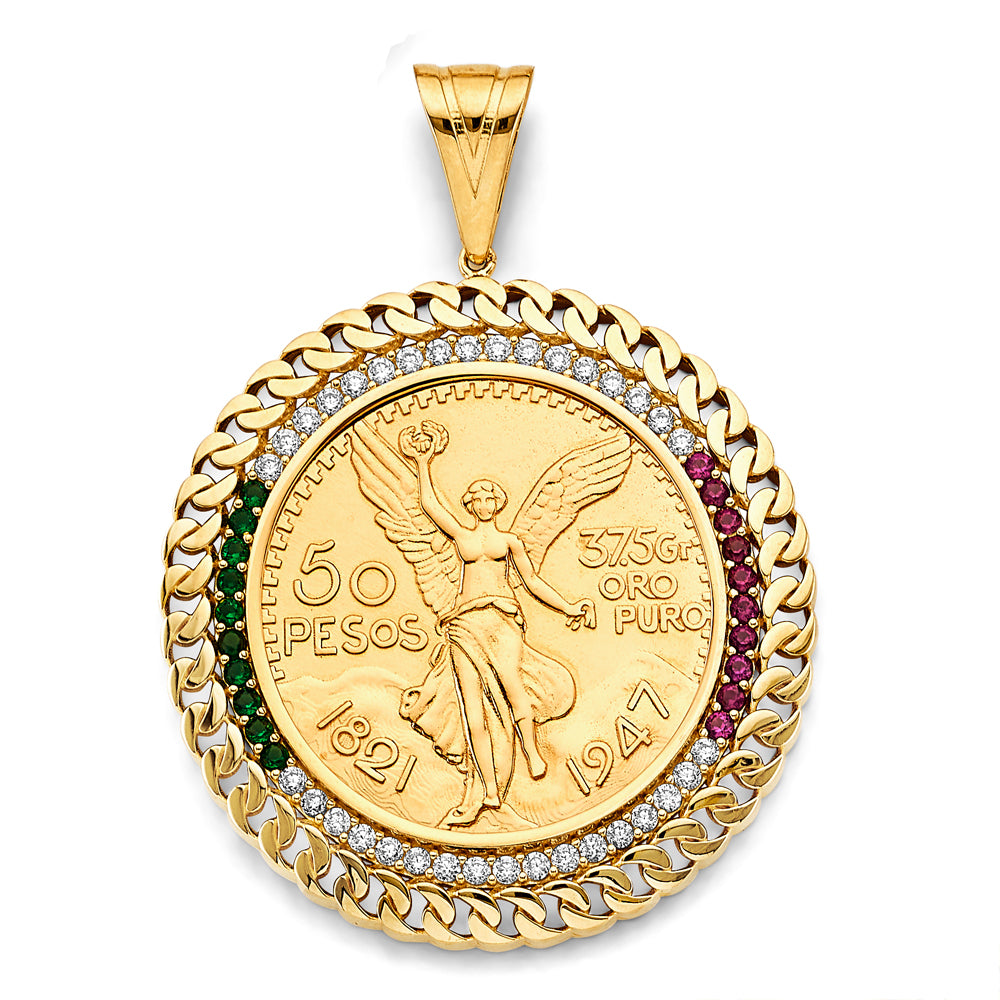 14K Yellow Gold Coin & Coin Frame - PT2757