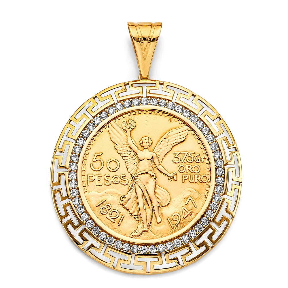 14K Yellow Gold Coin & Coin Frame - PT2758