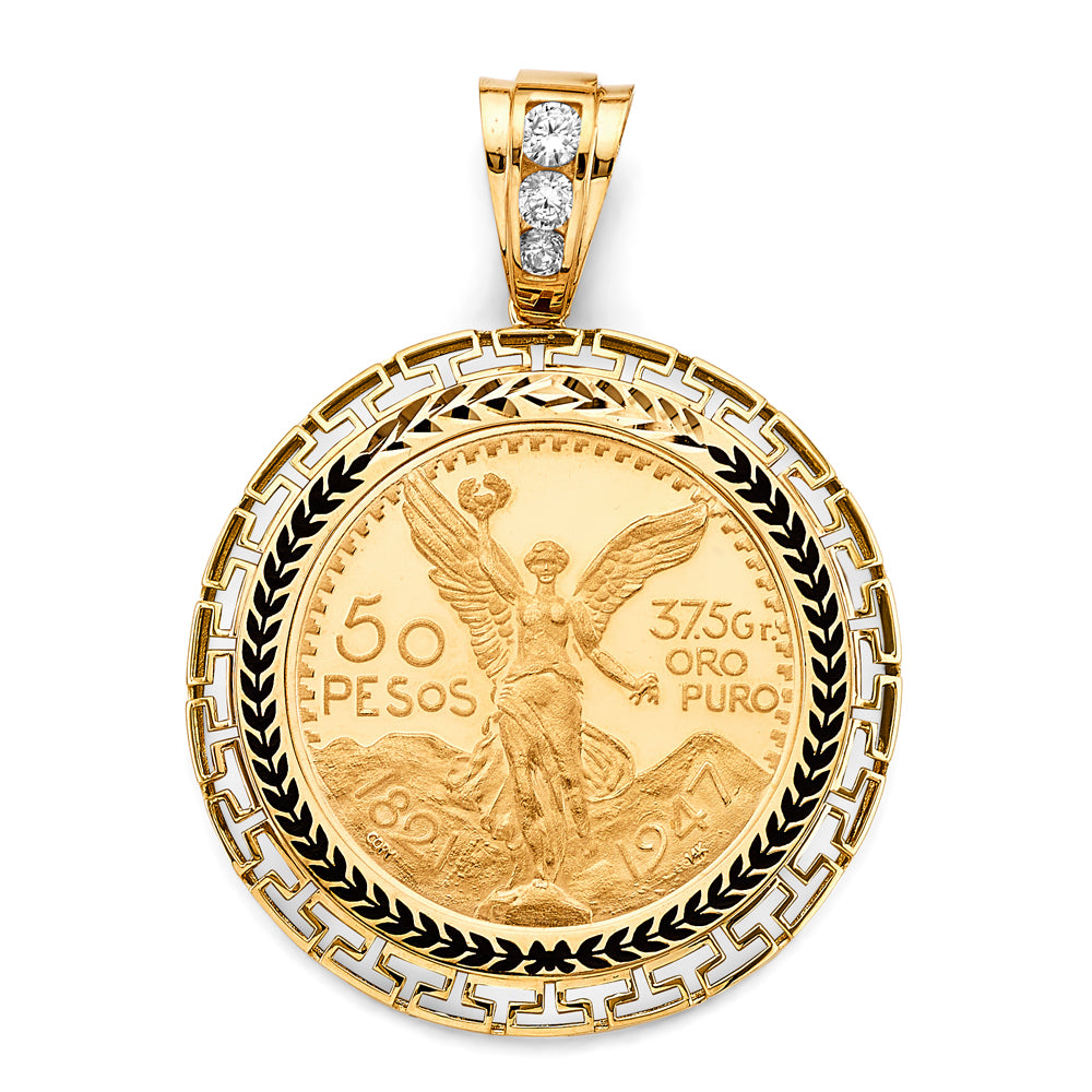 14K Yellow Gold Coin & Coin Frame - PT2762