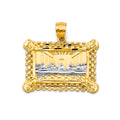 14K Yellow Gold Religious Pendant - PT2769