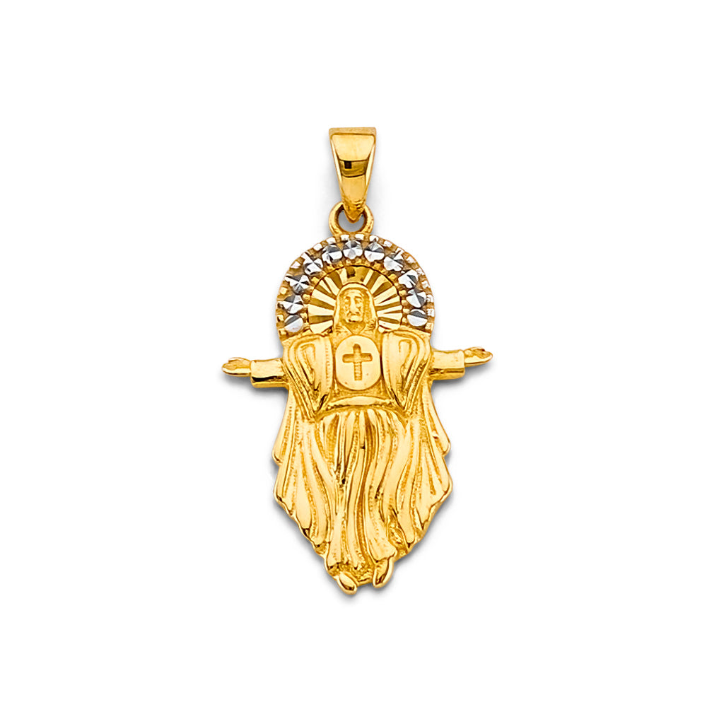 14K Yellow Gold Religious Pendant - PT2770