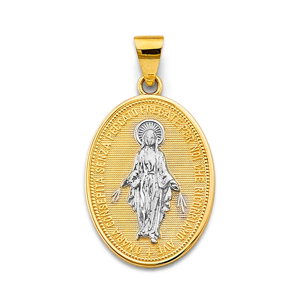 14K Yellow Gold Religious Pendant - PT2773