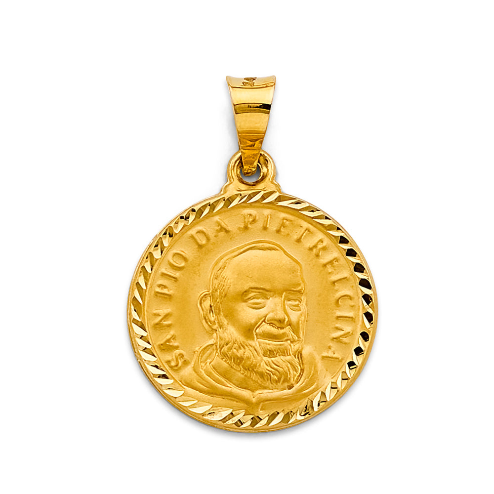14K Yellow Gold Religious Pendant - PT2779