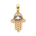 14K Yellow Gold Nature, Sports, Evil Eye & Baby Pendant - PT2783