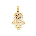 14K Yellow Gold Nature, Sports, Evil Eye & Baby Pendant - PT2784