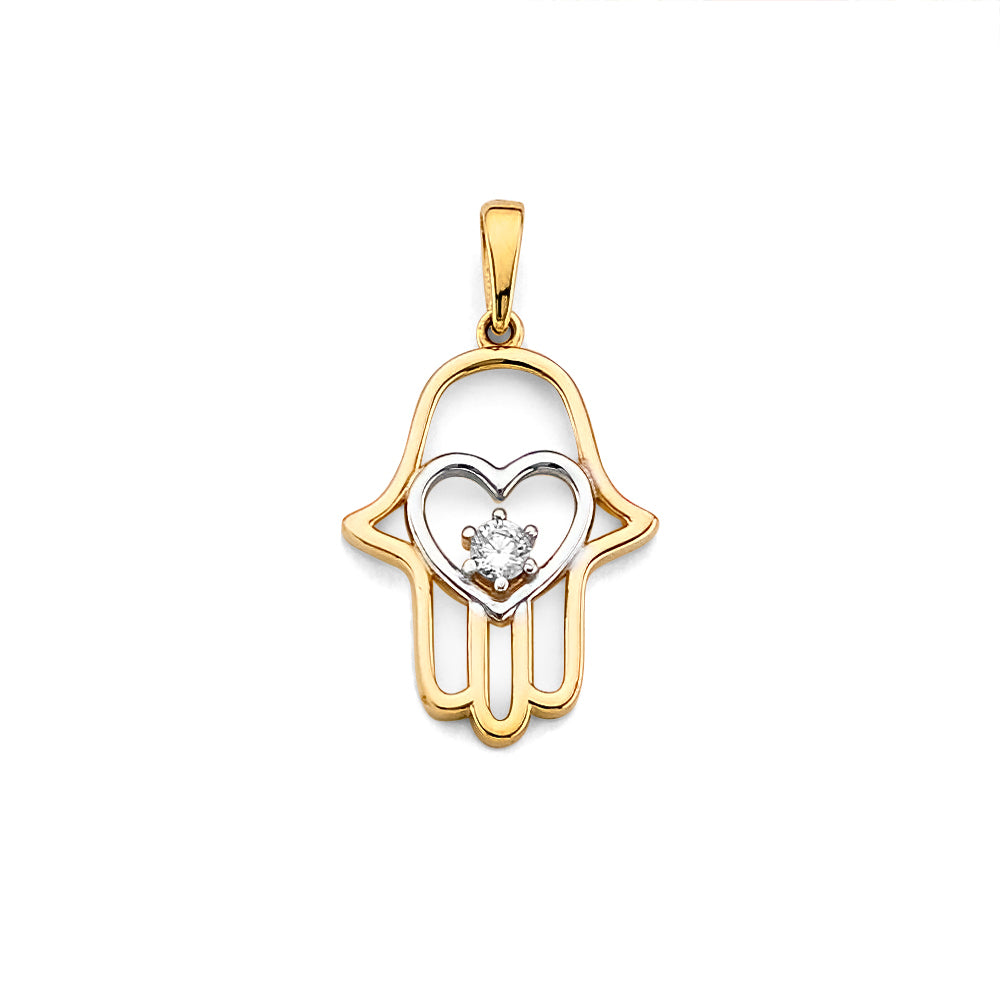 14K Yellow Gold Nature, Sports, Evil Eye & Baby Pendant - PT2785