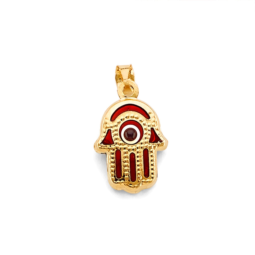 14K Yellow Gold Nature, Sports, Evil Eye & Baby Pendant - PT2787
