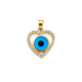 14K Yellow Gold Nature, Sports, Evil Eye & Baby Pendant - PT2792
