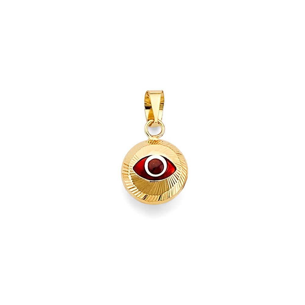14K Yellow Gold Nature, Sports, Evil Eye & Baby Pendant - PT2795