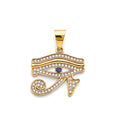 14K Yellow Gold Nature, Sports, Evil Eye & Baby Pendant - PT2801