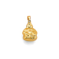 14K Yellow Gold Nature, Sports, Evil Eye & Baby Pendant - PT2808