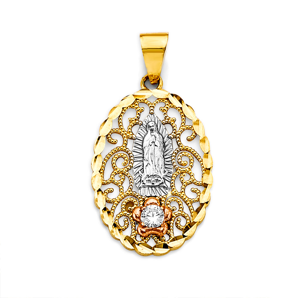14K Yellow Gold Religious Pendant - PT2810