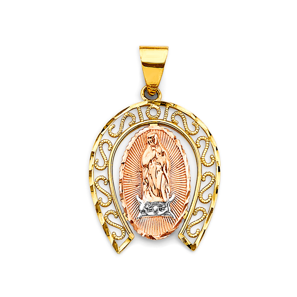 14K Yellow Gold Religious Pendant - PT2821