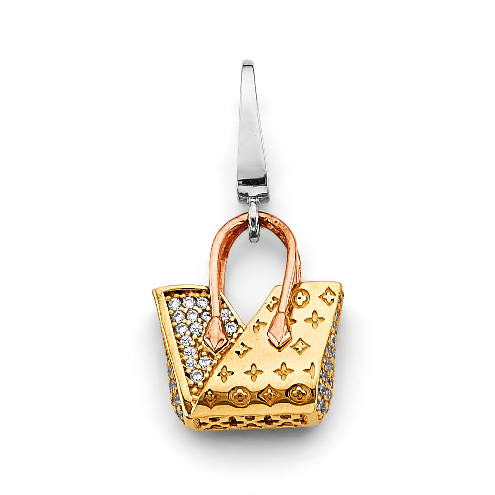 14K Yellow Gold Key, Music & Assorted Pendant - PT2823