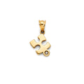 14K Yellow Gold Key, Music & Assorted Pendant - PT2843