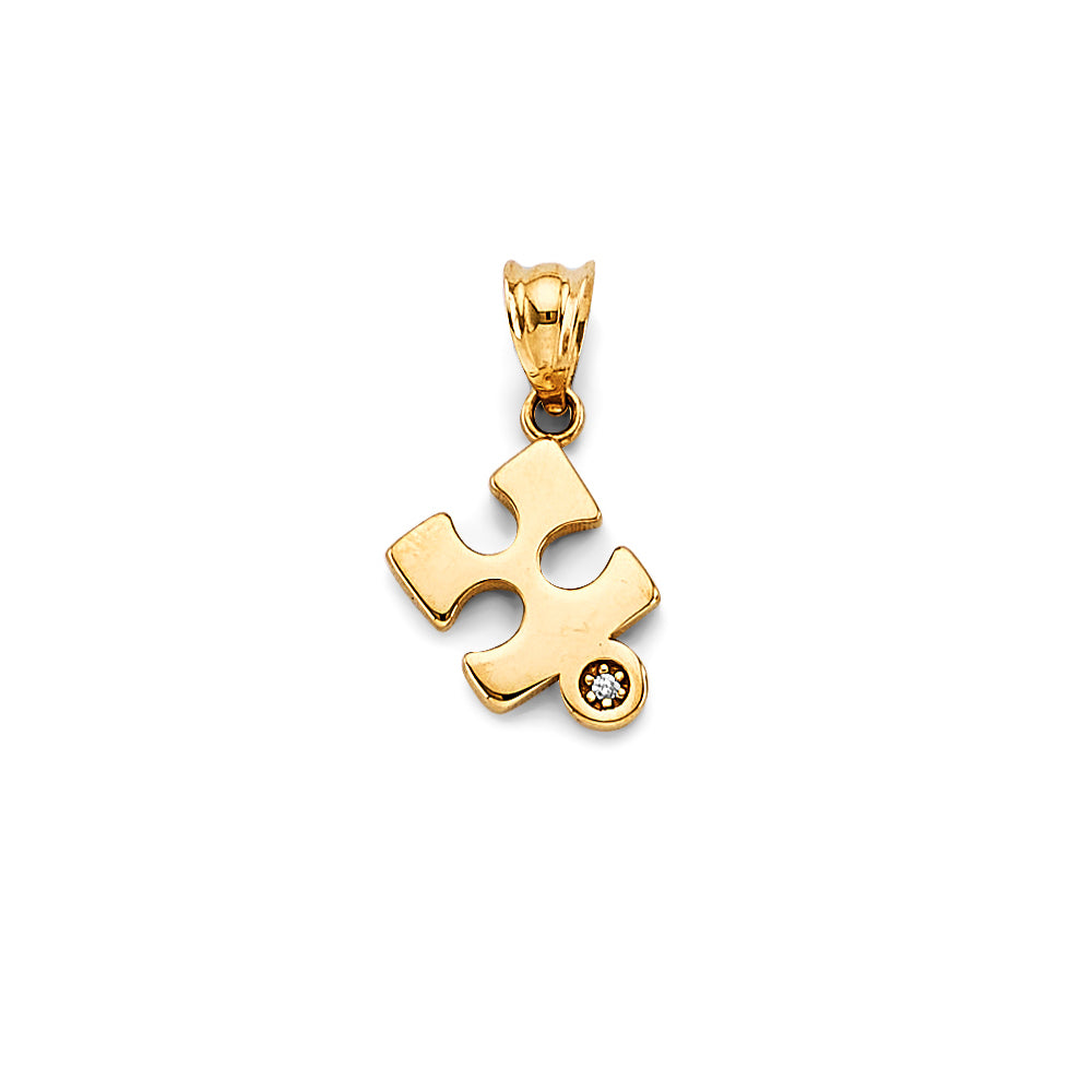 14K Yellow Gold Key, Music & Assorted Pendant - PT2843