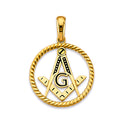 14K Yellow Gold Key, Music & Assorted Pendant - PT2851