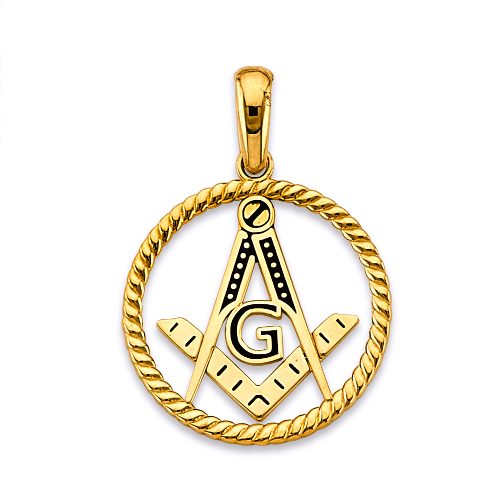14K Yellow Gold Key, Music & Assorted Pendant - PT2851
