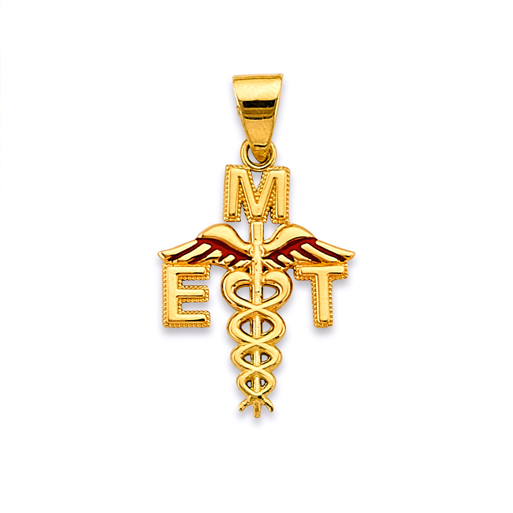 14K Yellow Gold Key, Music & Assorted Pendant - PT2853