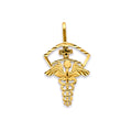14K Yellow Gold Key, Music & Assorted Pendant - PT2854