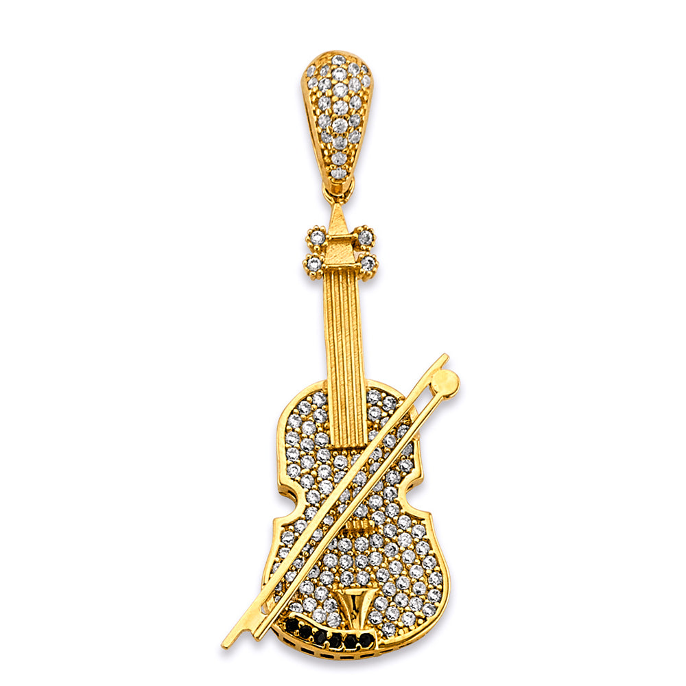 14K Yellow Gold Key, Music & Assorted Pendant - PT2860