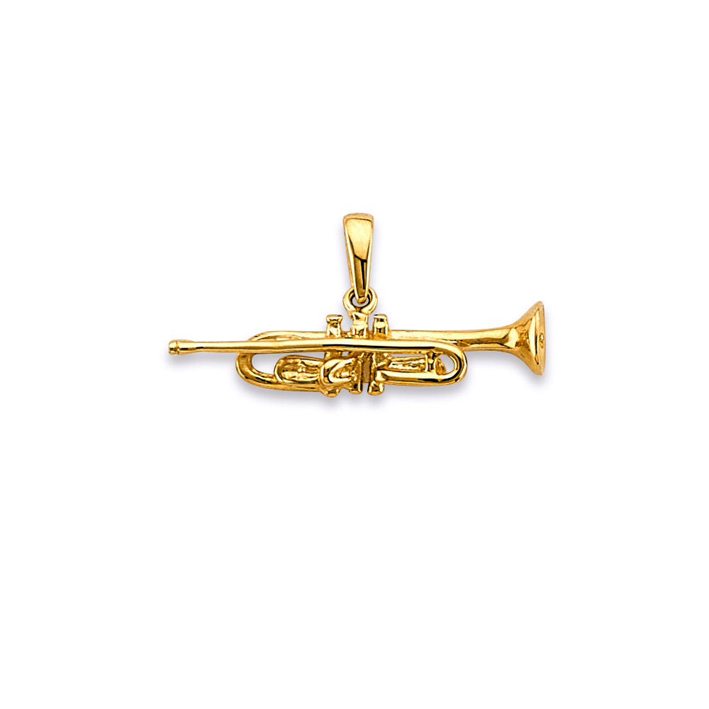 14K Yellow Gold Key, Music & Assorted Pendant - PT2864