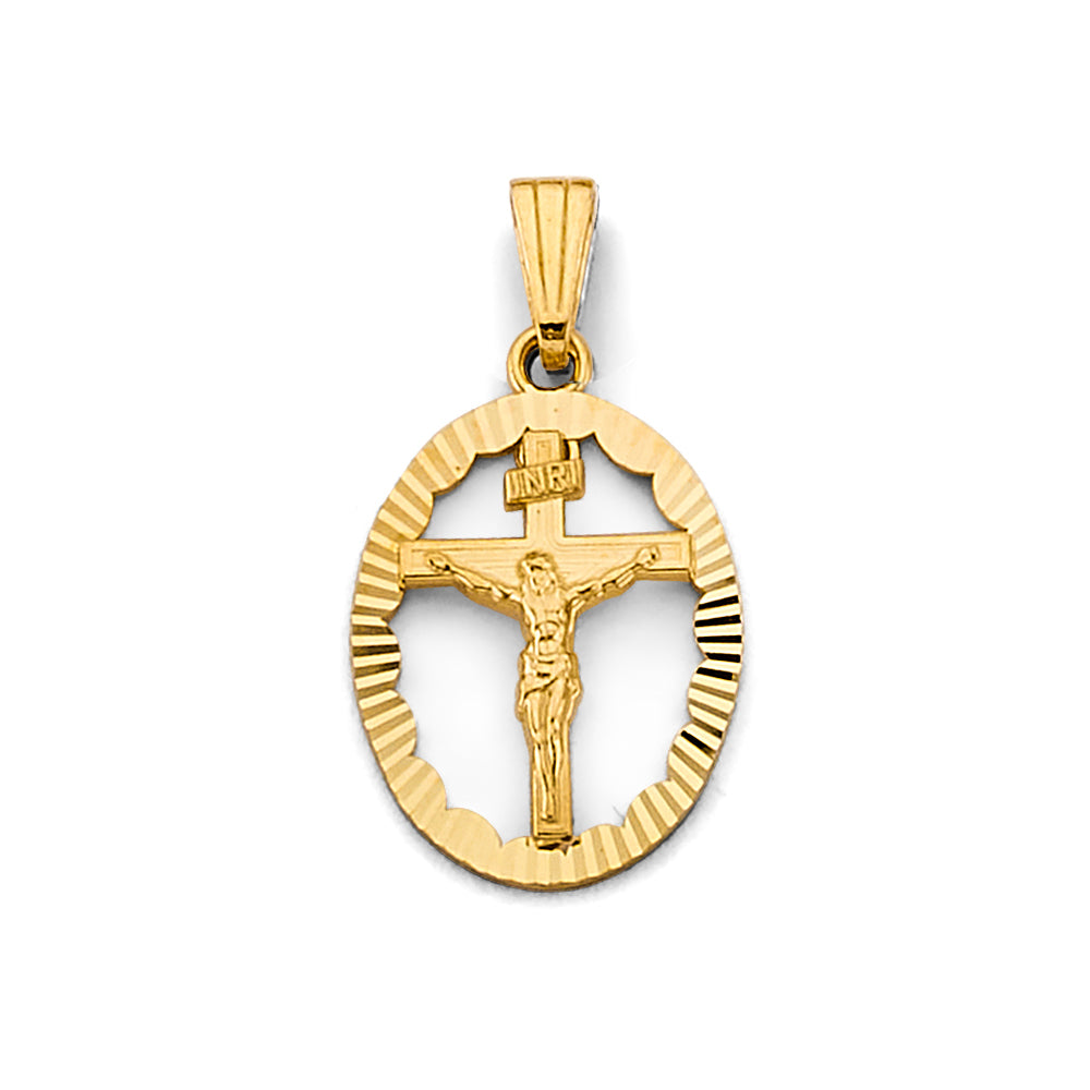 14K Yellow Gold Religious Pendant - PT2868