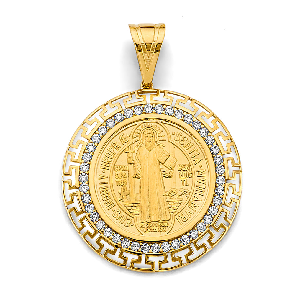 14K Yellow Gold Religious Pendant - PT2870