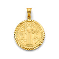 14K Yellow Gold Religious Pendant - PT2873