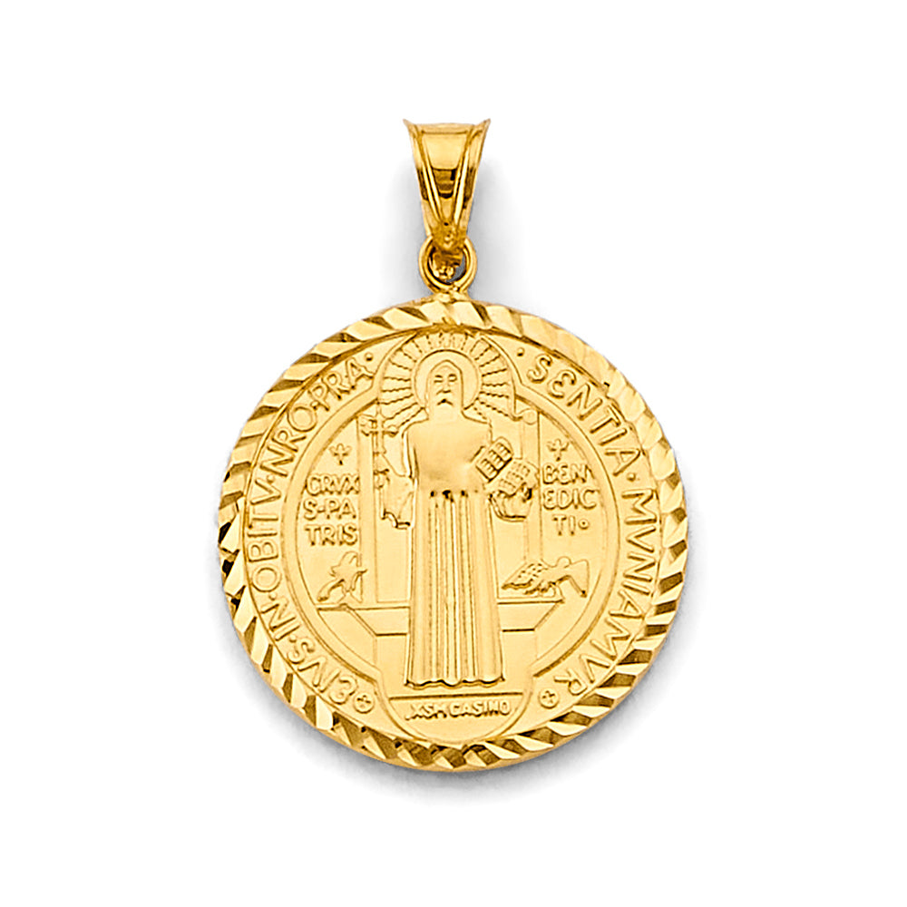 14K Yellow Gold Religious Pendant - PT2873