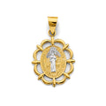 14K Yellow Gold Religious Pendant - PT2875