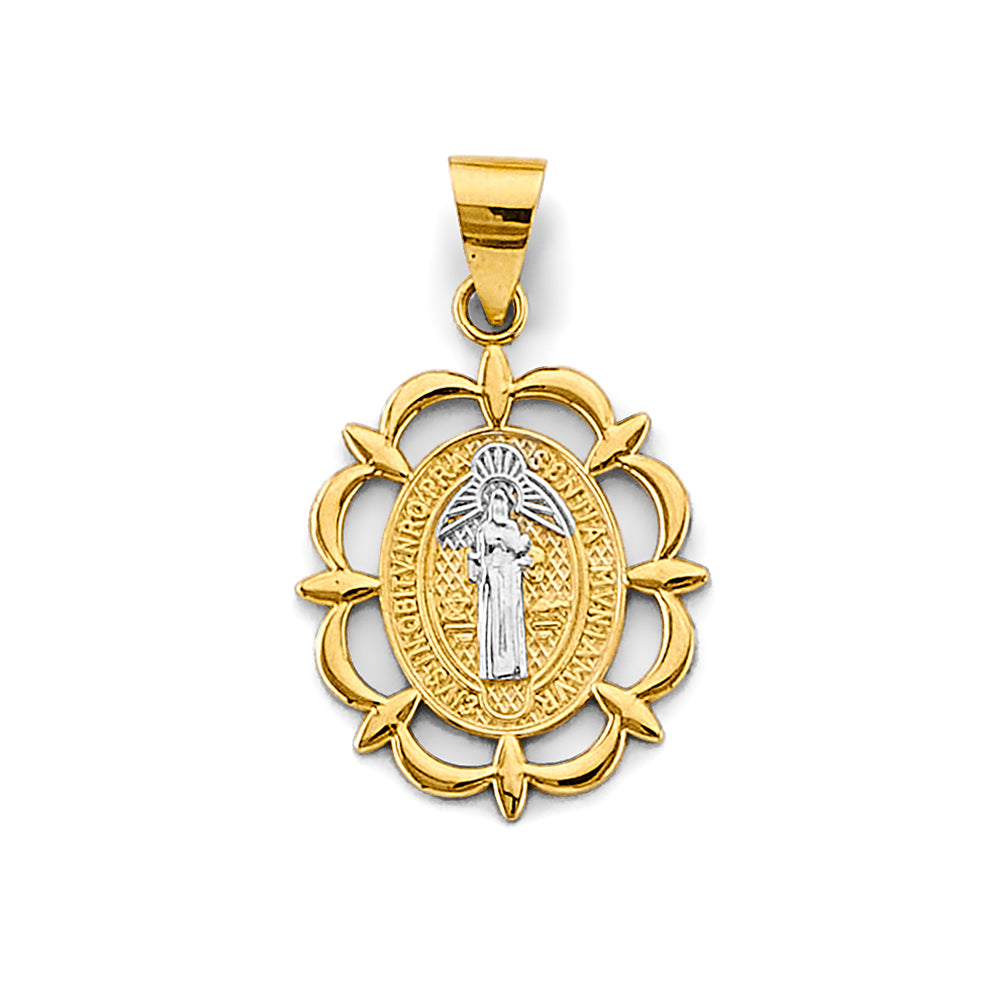 14K Yellow Gold Religious Pendant - PT2875