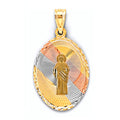 14K Yellow Gold Religious Pendant - PT2879