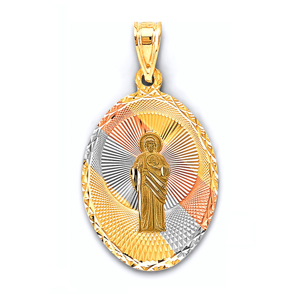 14K Yellow Gold Religious Pendant - PT2879