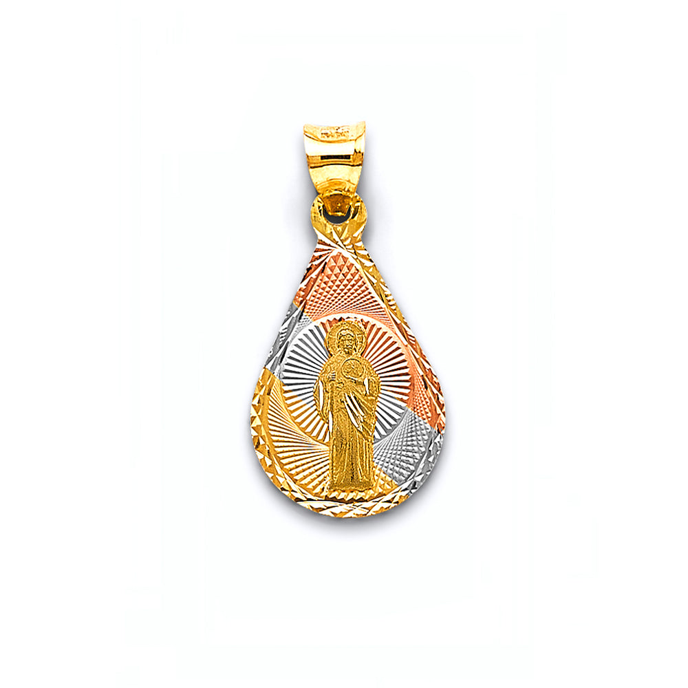 14K Yellow Gold Religious Pendant - PT2882