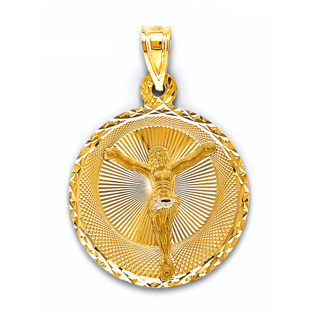 14K Yellow Gold Religious Pendant - PT2883